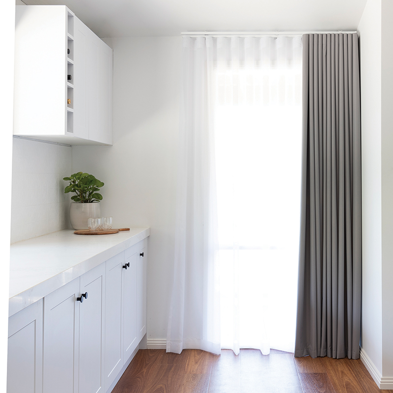 Cord-control Double Wave Fold Curtains