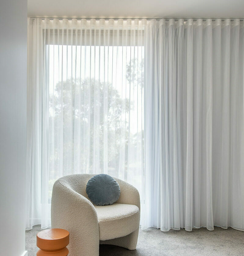 Double Wave Fold Curtains