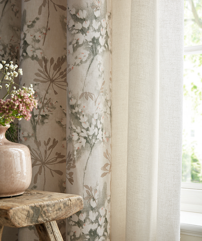 Wilde-Chantily-Fabric-Collection Double Wave Fold Curtains