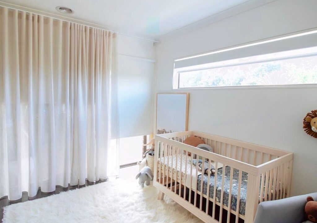 Window coverings for nurseries + children's rooms. dollar curtains