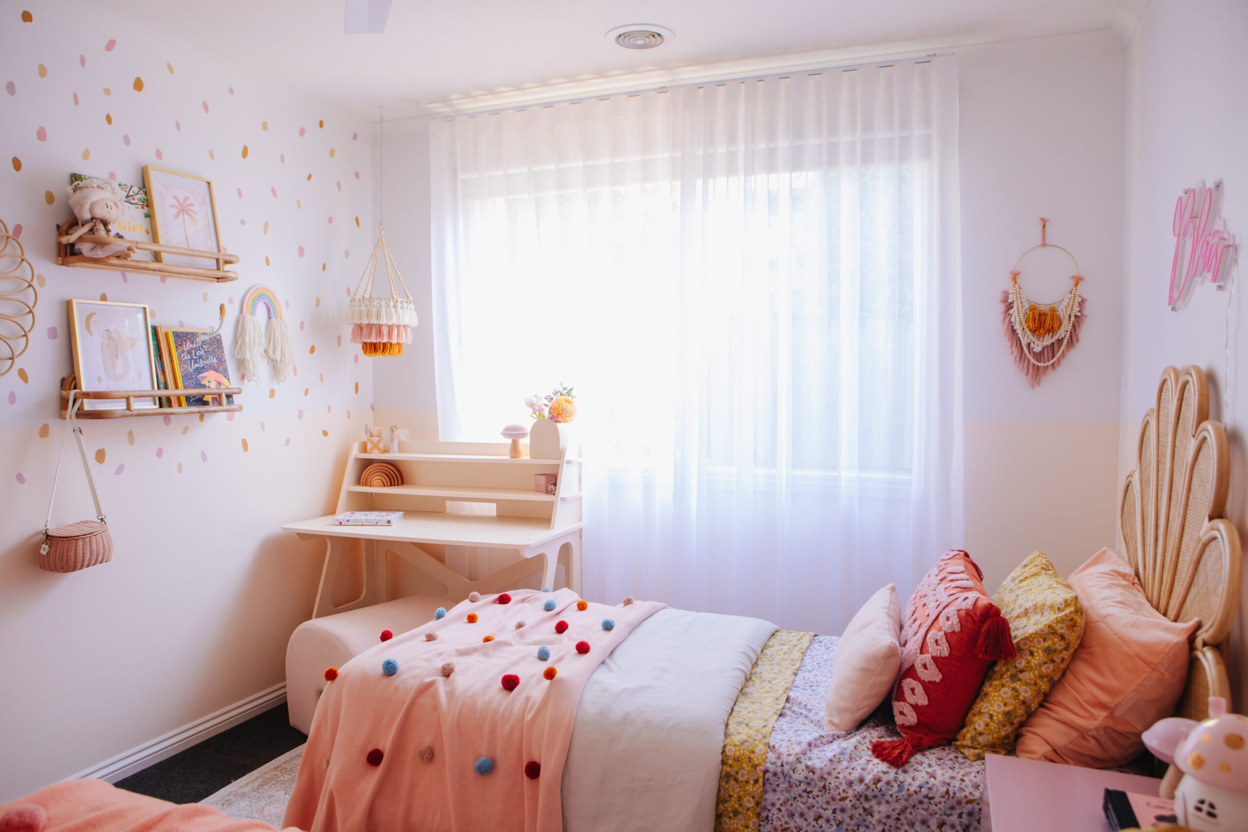 Window coverings for nurseries + children's rooms. dollar curtains