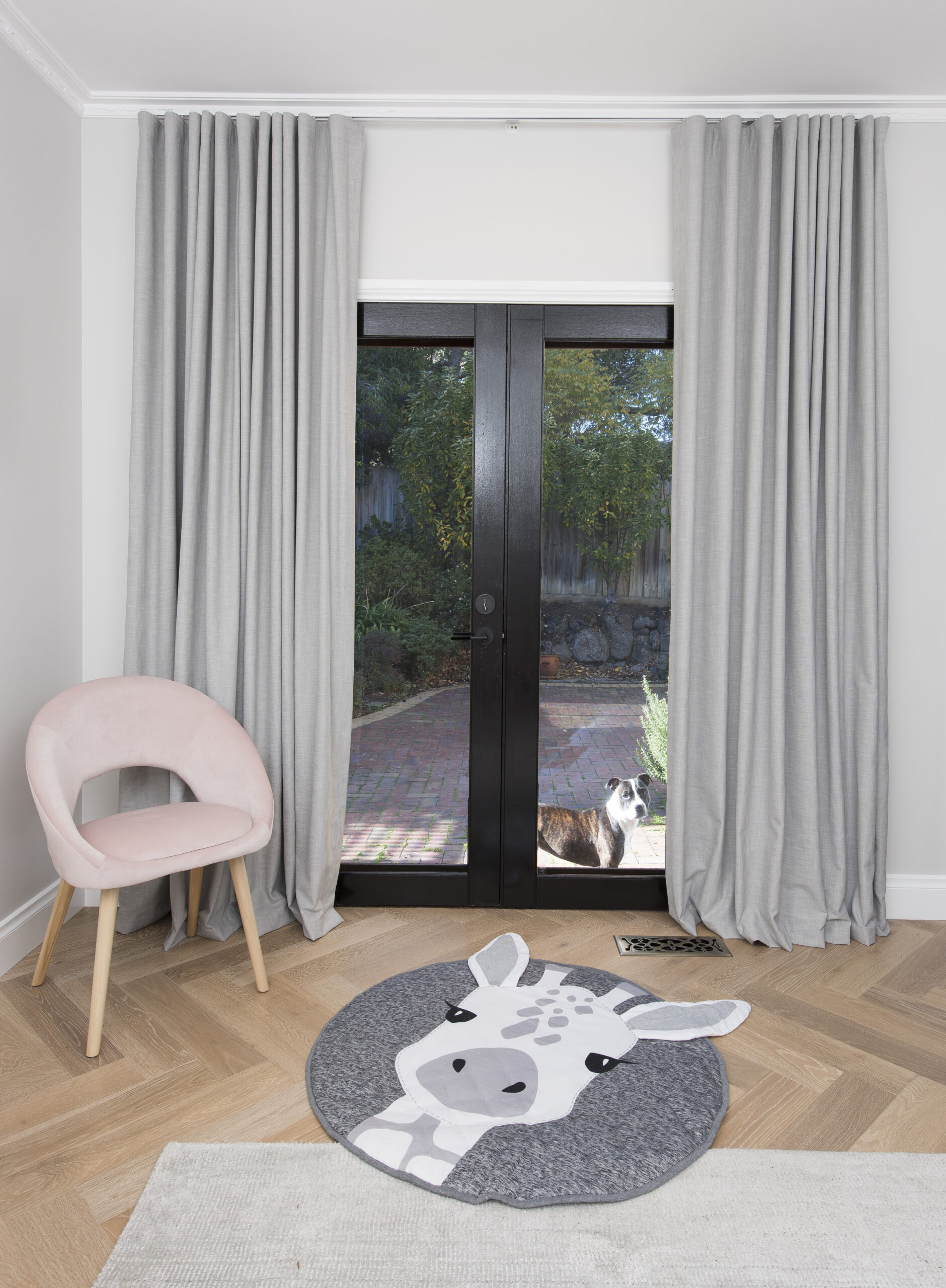 Window coverings for nurseries + children's rooms. dollar curtains