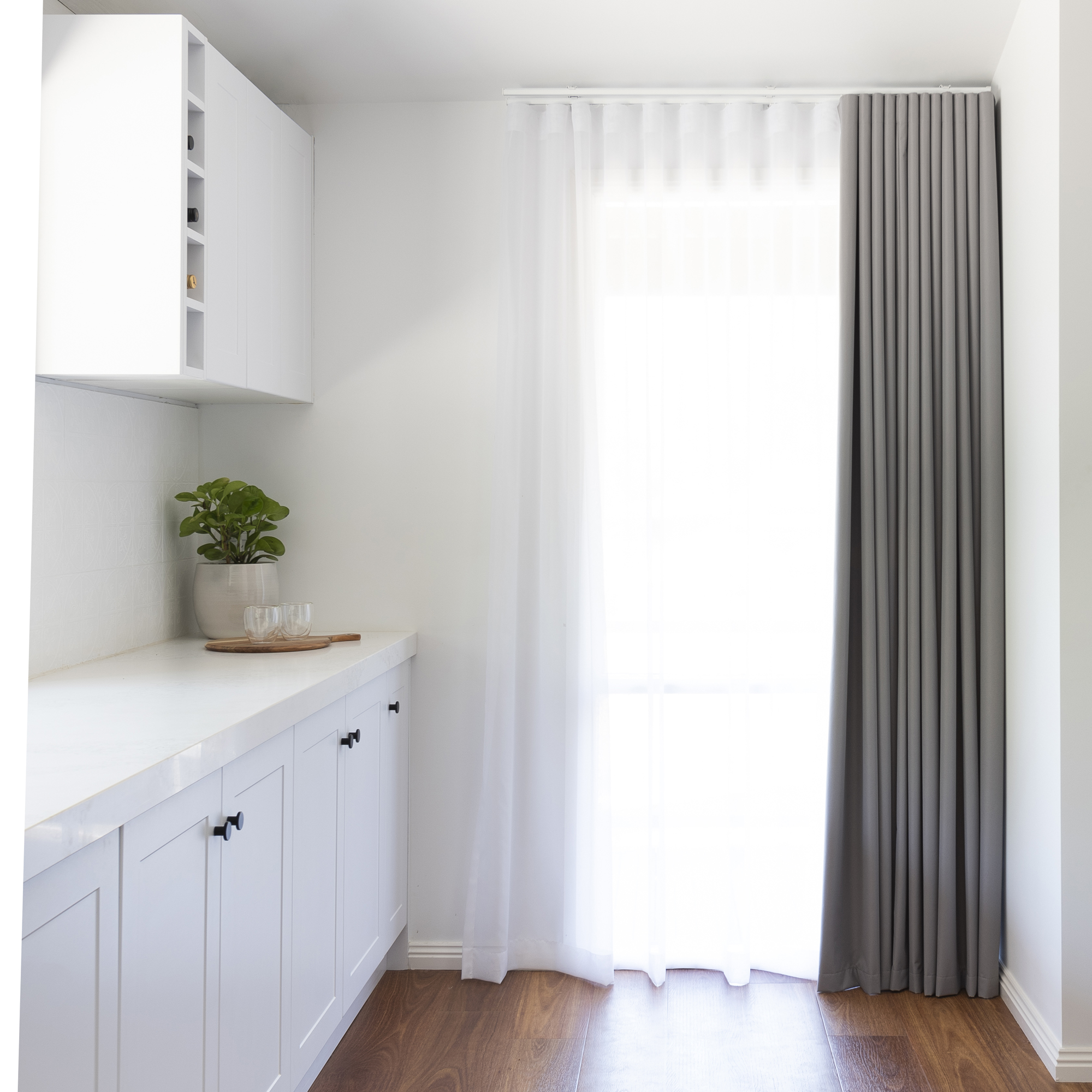 Double Wave Fold Curtains