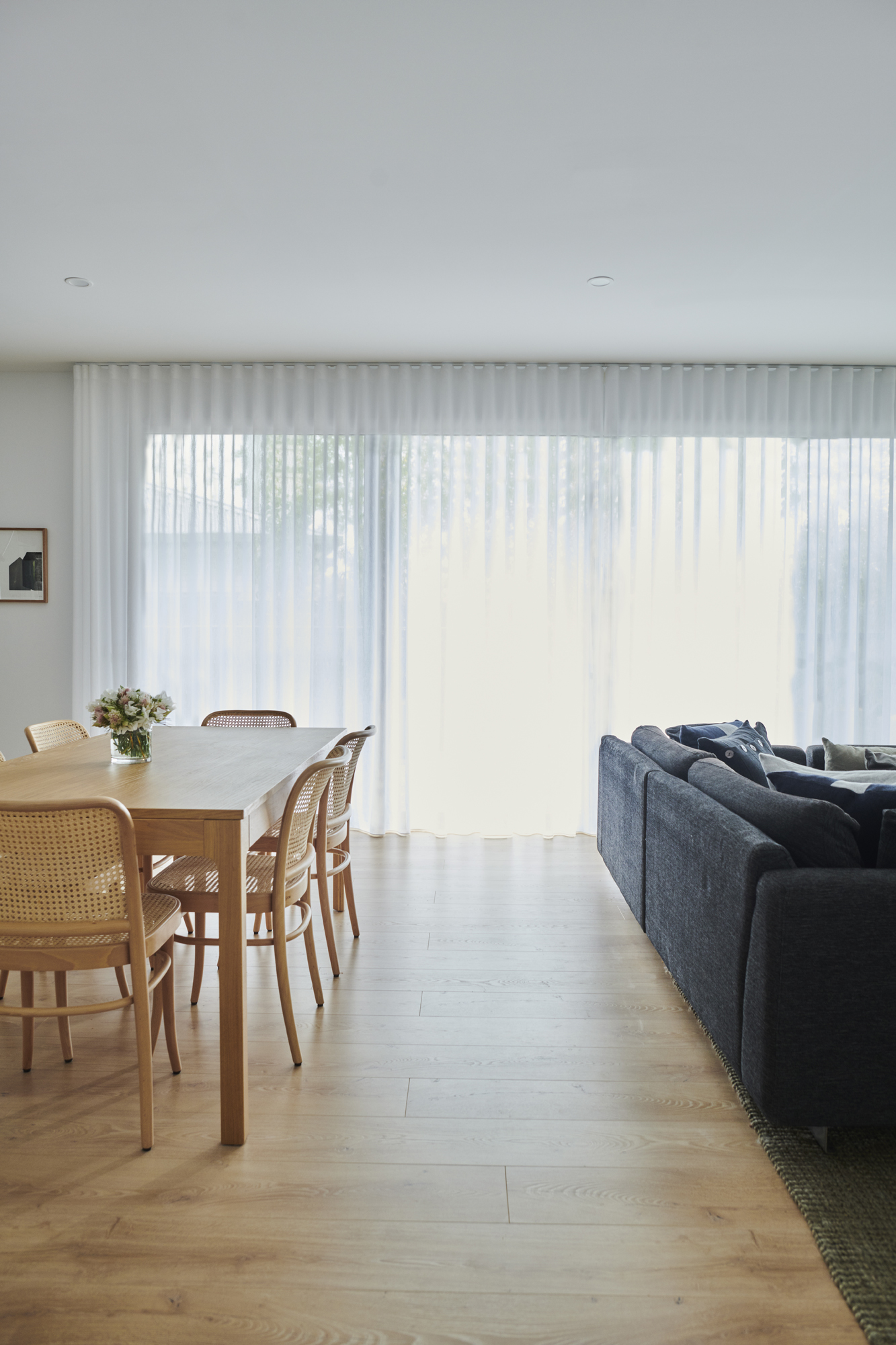 Floor to ceiling Wave Fold Sheer Curtains