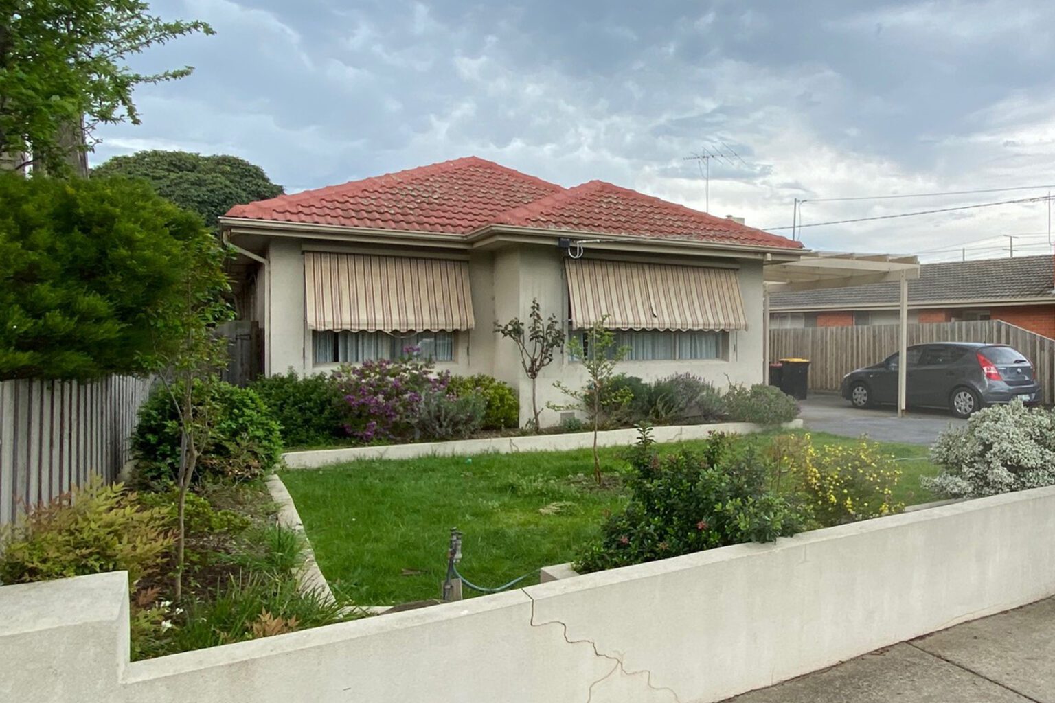 Before + After in Cheltenham. dollar curtains + blinds