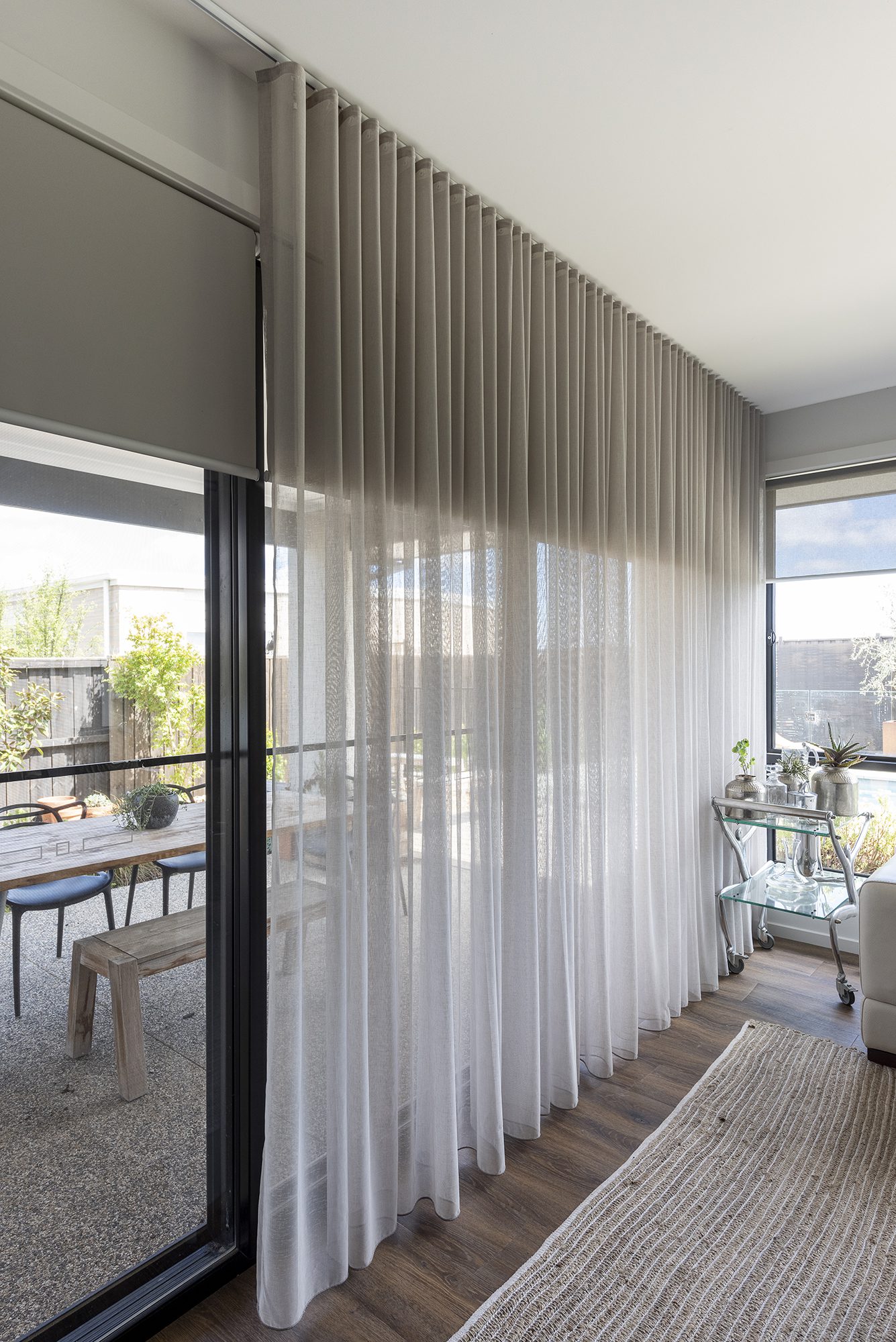 Resort living. dollar curtains + blinds