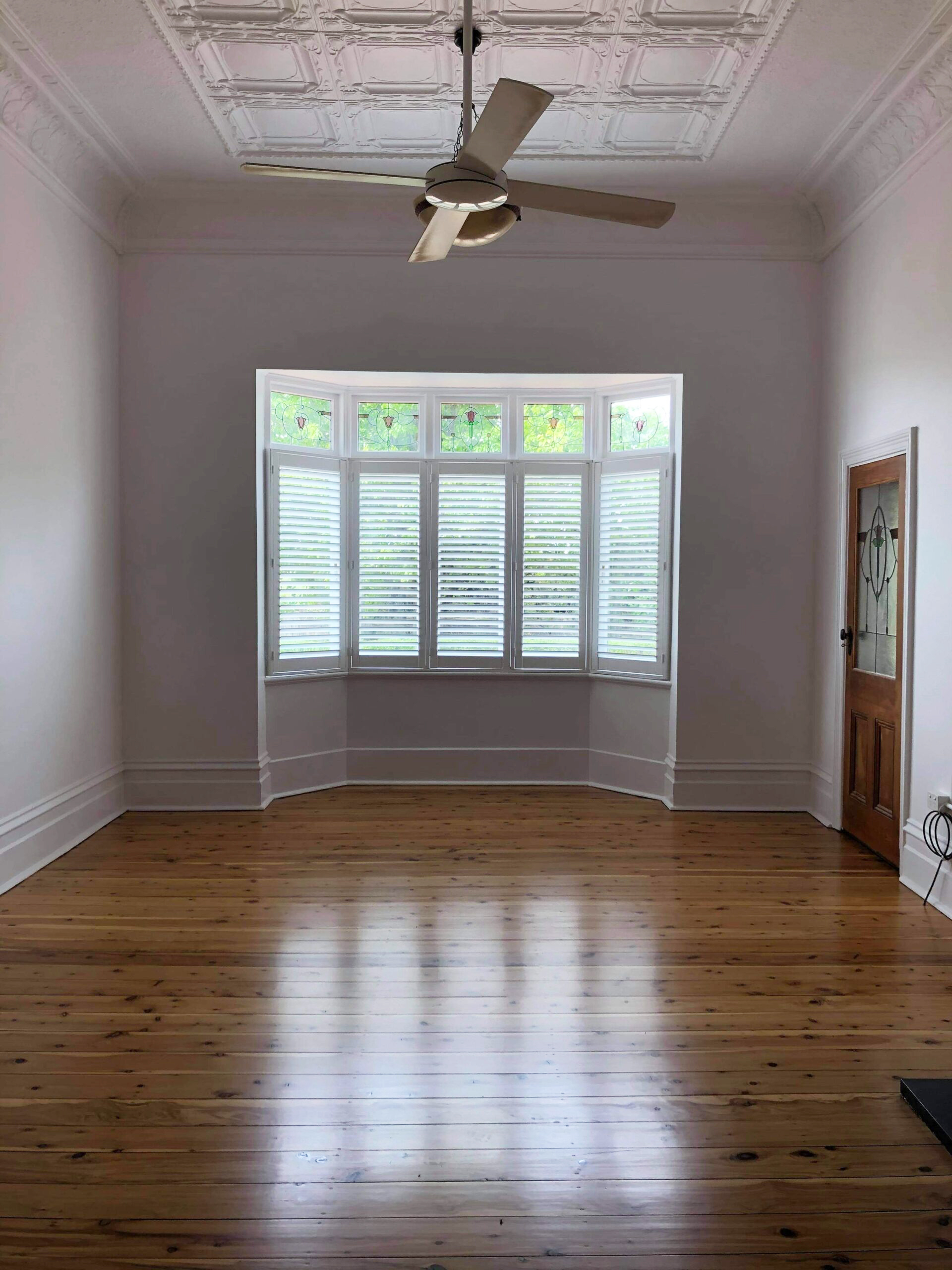 Bay Window Plantation Shutters