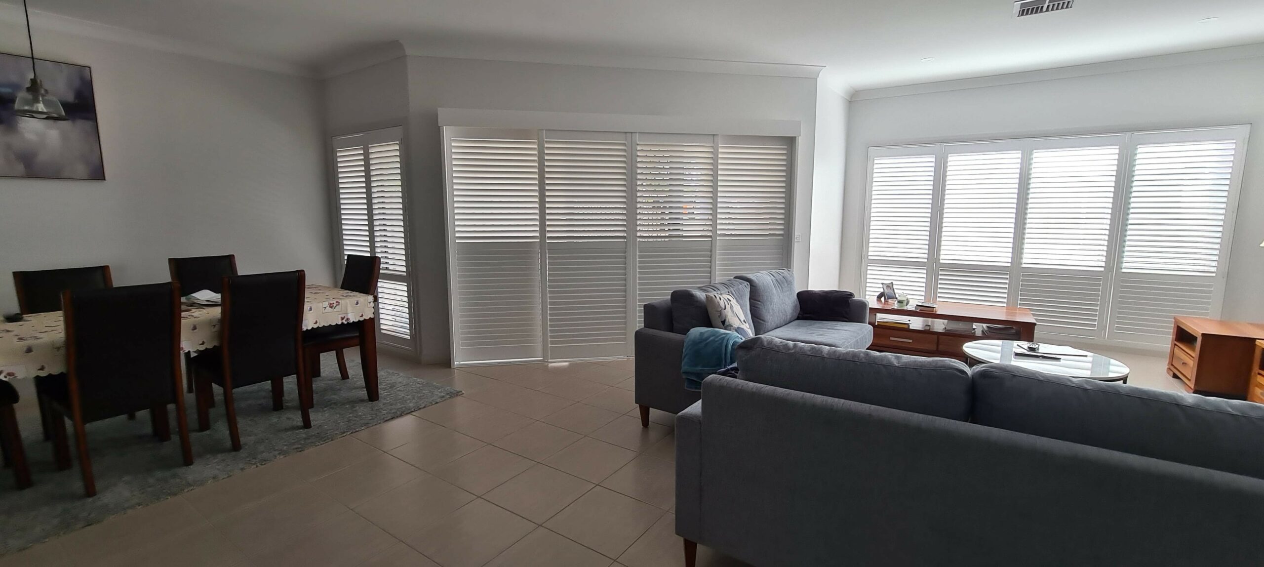 Plantation Shutters on large windows