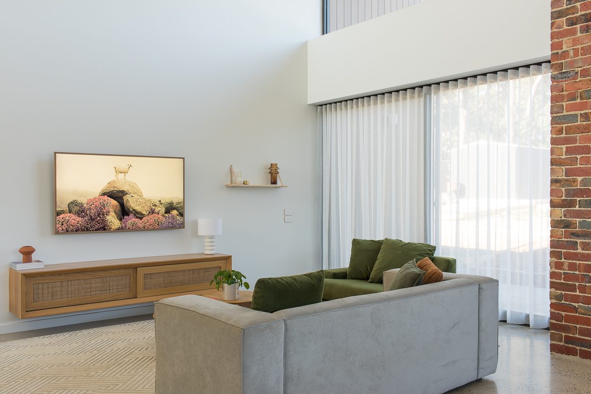 Living Room Wave Fold Sheer Curtains