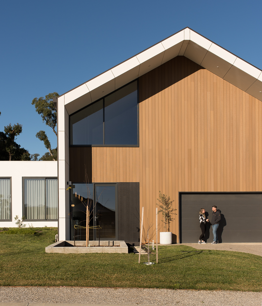 Modern home facade